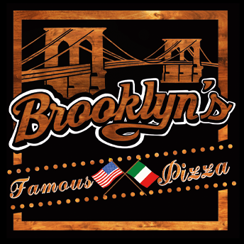 Brooklyns Famous Pizza food truck logo