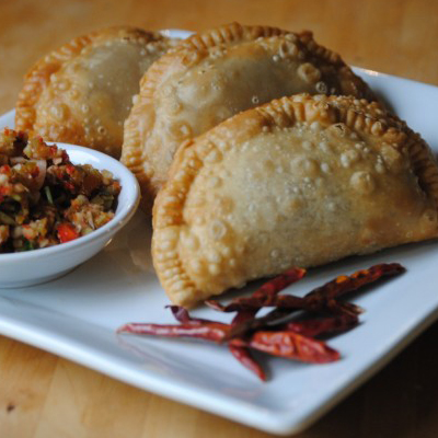 Empanada Guy food truck at a catered event in NJ