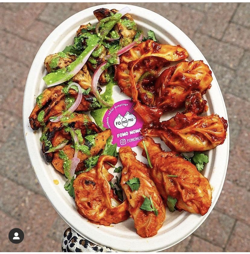 Fomo Momo food truck at a catered event in NJ