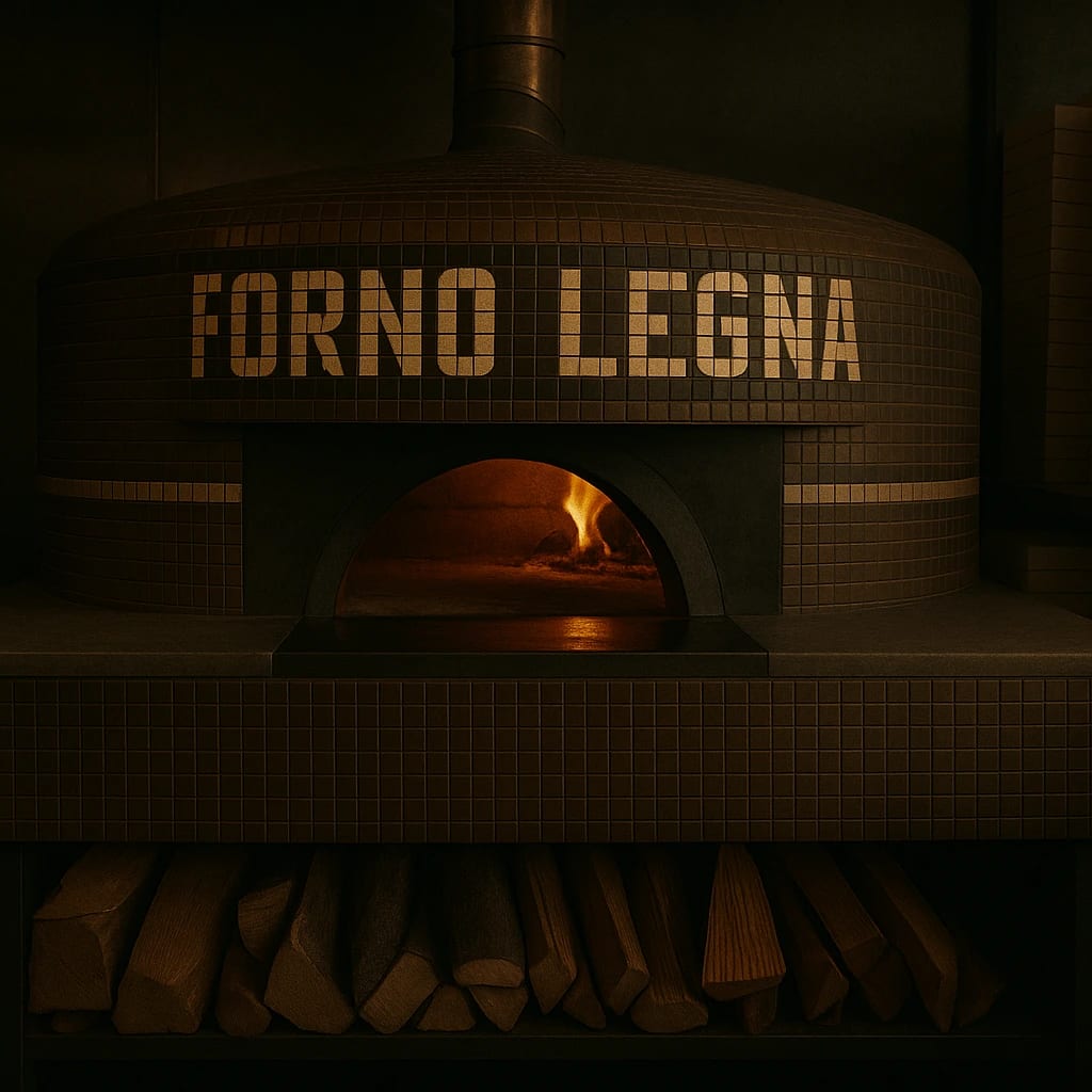 Il forno a legna food truck at a catered event in NJ