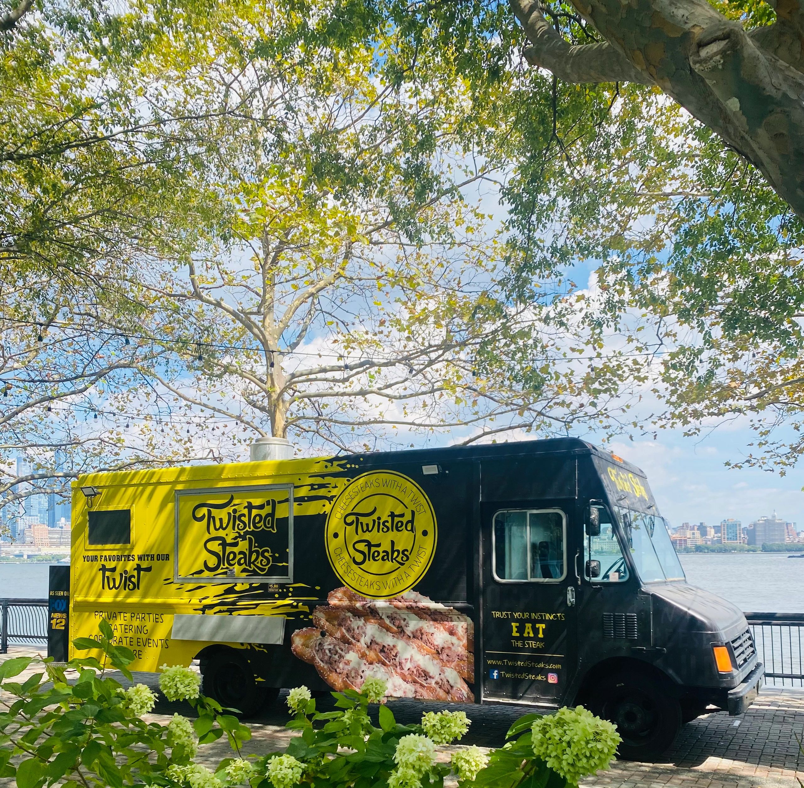 Twisted Steaks food truck at a catered event in NJ